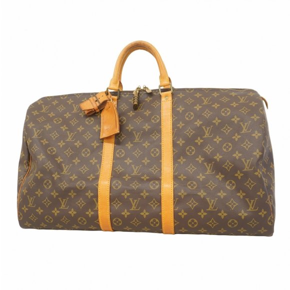 Louis Vuitton Handbags - LOUIS VUITTON Authentic Brown Monogram Keepall 55 Boston Bag
